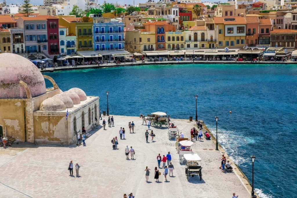 Venetian Harbour Port Giali Tzamisi Chania Crete - allincrete.com