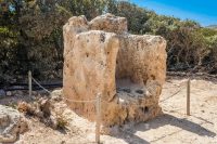 Throne Phalasarna Falasarna Archaeological Site Chania Crete - Copyright Allincrete.com