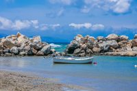 Platanias Beach and Harbour Chania Crete - Copyright George Galanakis Photography